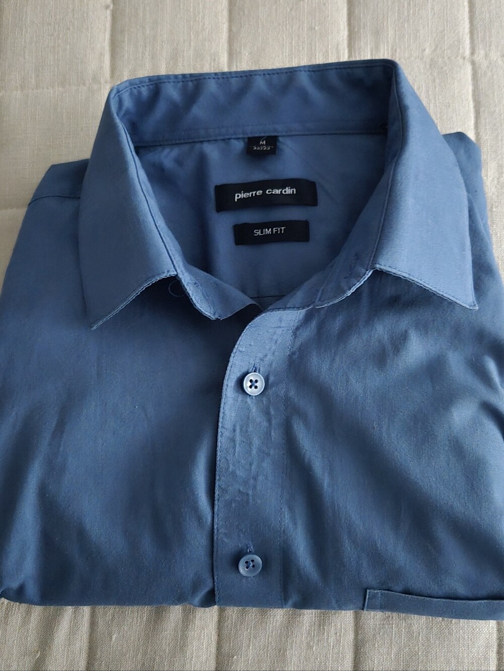 Men's Blue Pierre Cardin Dress Shirt